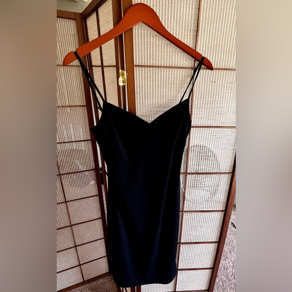 Y2K vintage Esprit black gathered bust strappy slip dress - Picture 9 of 10
